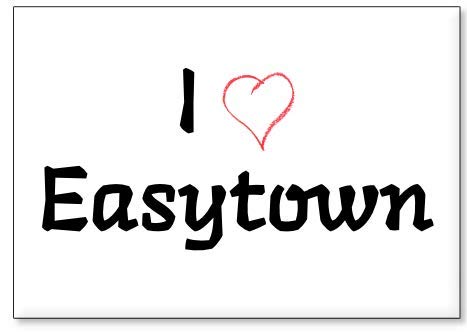 I Love Easytown fridge magnet