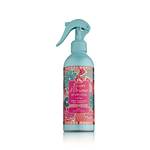 Tesori d'Oriente - Ayurveda Raumduft-Spray mit Noten von Amla und Patschuli, schafft eine raffinierte und gemütliche Atmosphäre mit wenig Sprühnebel, 250 ml