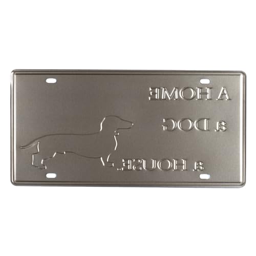 Image of inchA Home without a DOG is just a House inch Vintage Retro Metal Signs - License Wall Plate, Car Tag - Ideal for Cafe, Restaurant, Shop, Home, Hotel, Club, Office, Living Area - Design Plaque