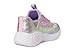 Skechers Kids Girls Unicorn Dreams-Starry Lite Sneaker, Silver/Multi, 3 Little Kid