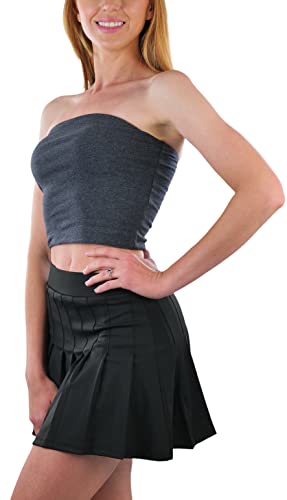 Image of ToBeInStyle Women's Cotton-Spandex Blend Stretchy Tube Top