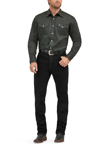 Wrangler Herren Ms70519 Arbeitshemd, Black Forest Green, 3X – Ansicht 1