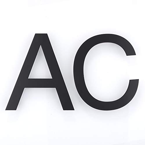 Mellewell Floating House Letters 5 Inch Stainless Steel Black, Comtemporary Style, Letter C, HN05HB-C - Thumbnail 3