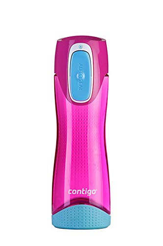 Contigo Swish Autoseal Water Bottle, Large BPA Drinking Bottle, Leakproof Gym Bottle, Ideal for Sports, Running, Bike, Running, Hiking, 500 ml, Magenta
