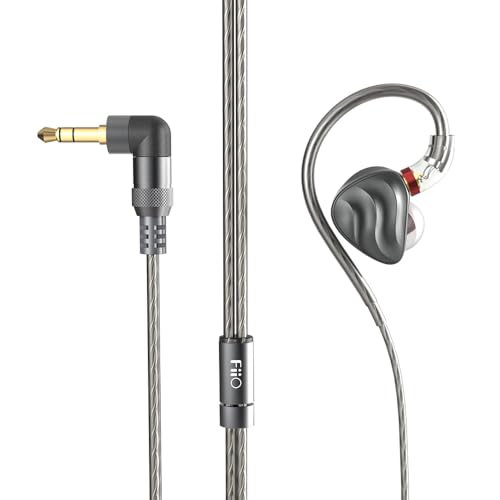 Image of FiiO FH3 HiFi Earphones 3 Drivers (1 Dynamic + 2 Knowles BA), in-Ear Earphones High Resolution, Bass Sound, High Fidelity for Smartphone /PC /Tablet (Titanium)