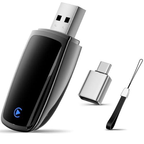 Wireless CarPlay Adapter for iPhone Plug-and-Play Black