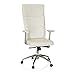 Produktbild hjh OFFICE 600410 Chefsessel Monza 20 Leder Weiß Bürostuhl gepolstert, hohe ergonomische Rückenlehne