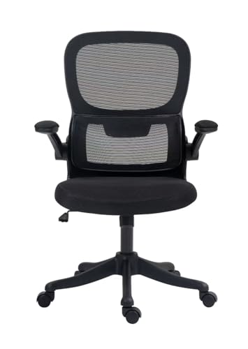 Recopilación de Silla Empresarial de esta semana. 47 EKE Silla Ejecutiva Escritorio Oficina Ergonomica Moderna Mesh Fresca Ergonómica Duradera (Negro Base Negra)