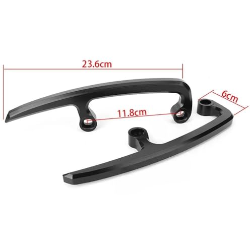 Asideros para Kawasaki Z650 2019 de aluminio resistente color titanio 2