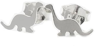 Touch Jewellery 925 Sterling Silver Dinosaur Stud Earrings