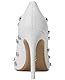 DKNY Damen Mickel Studs HIGH Heels, White, 39.5 EU