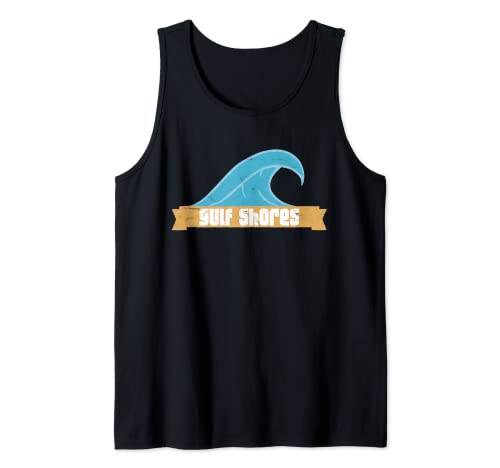 I Love Gulf Shores Alabama AL Gulf Coast Orange Beach Tank Top