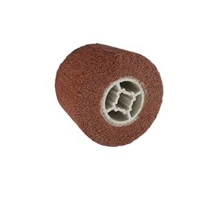 Schleifwalze Bürste,Nylonbürste, Schleifhülsen für Schleifroller Satiniermaschine ,Körnung 80,Satinierwalze für Holz & Metall Oberfläche Polieren- Ø120x100mm