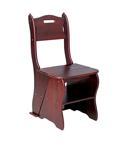 ZGYOZMNG Taburete/Escalera Plegable 4 en 1, versátil y Multifuncional, Ideal para el hogar, la Cocina o la Biblioteca. Altura Ajustable en 4 Niveles, Ahorra Espacio, es Ligero y Duradero (A).