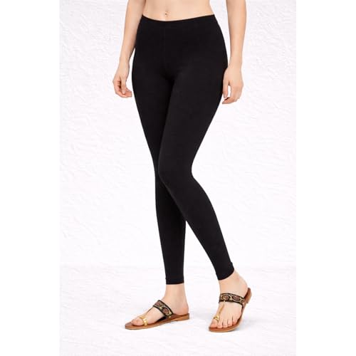 Image of Women Cotton Ankle Leggings Combo | Soft Stretchable Breathable Fabric | High Waist Comfortable Fit Bottom Wear for Kurti Office Casual & Daily Use