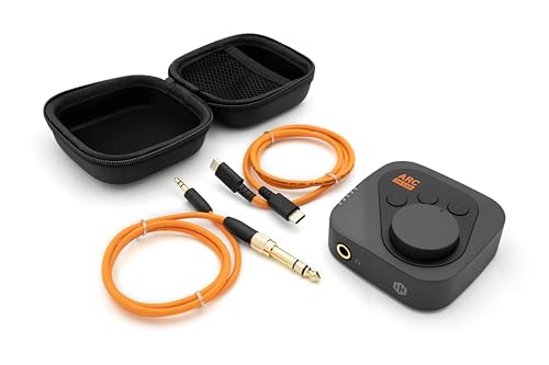 Image of IK Multimedia ARC ON•Ear Portable Headphone Correction System Studio Monitoring DAC Amplifier Virtual Speakers Calibration Profiles 250+ Headphones Standalone Presets