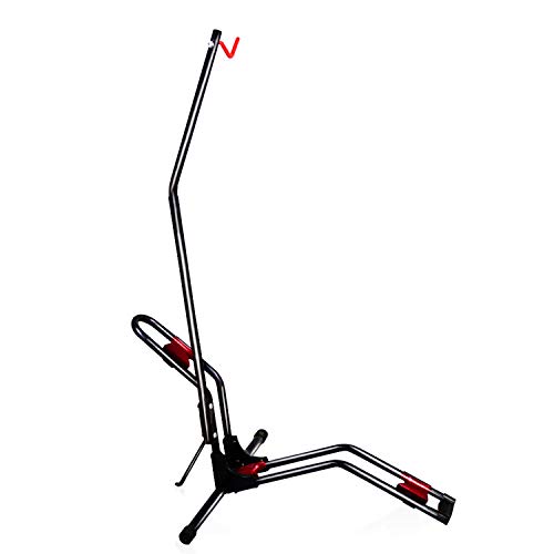 Stryser - Soporte bicicletas suelo Aparcamiento vertical con fijación de rueda Soporte bicicletas pared almacenamiento compacto, sin dañar las paredes