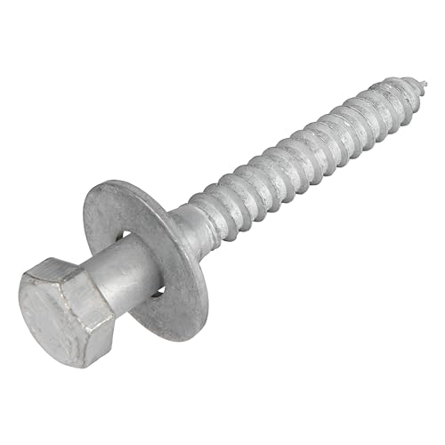 1/2 x 3-1/2 (25 Pack) Lag Screw Kit, 25 Screws and 25 washers, Hot Dip Galvanized, Meets ASME B18.2.1 Industrial/Commercial Grade by Makers Bolt