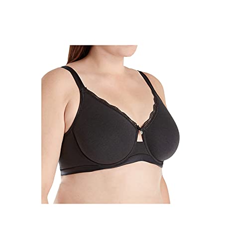 Curvy couture women's plus size cotton luxe unlined underwire bra…