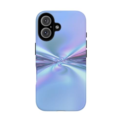 Coque iPhone 16 bleu : évitez les rayures grâce au revêtement rigide brillant