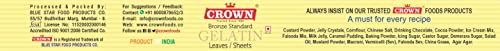 Image of CROWN Gelatin Leaf /Sheets Bronze Standard 250g