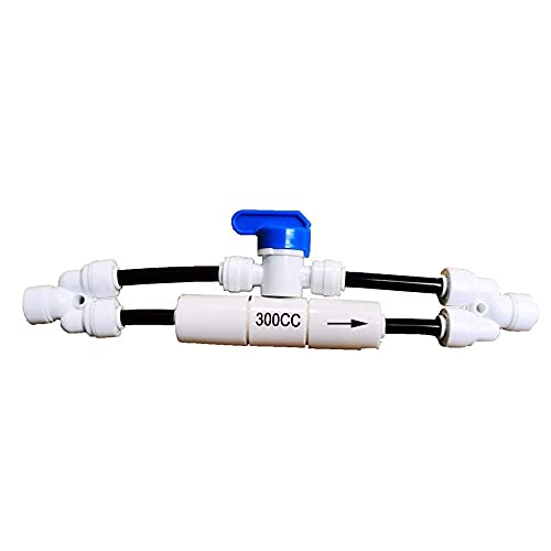 YZM Reverse Osmosis RO Flush Kit Valve for 300CC,50Gallon RO System Flow Restrictor, 1/4" Tube OD Ports. by YZMSZ - Used condition - US$7.65