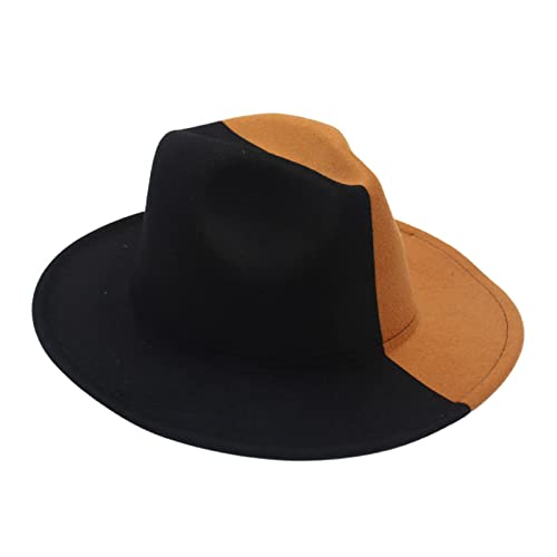 TOWARDSNAN Chapeaux de cowgirl cowboy pour femmes, modèle de Noël, spectacle de maquette en feutre pour hommes adultes, chapeaux assortis pour hommes et femmes, chapeaux en feutre avec grand bord
