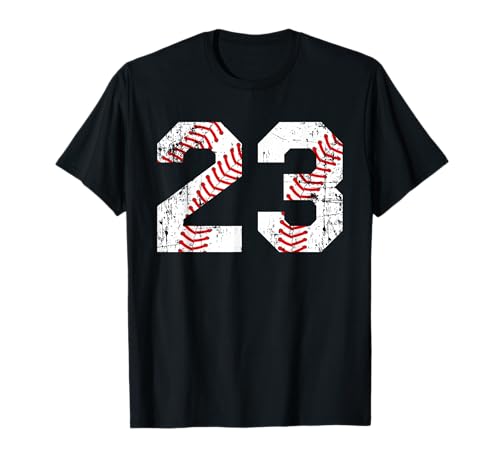 Vintage Baseball 23 Jersey Number T-Shirt