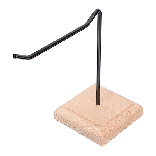 Hemobllo Expositor De Pendientes y Pulseras Colgante De Hierro y Madera, Soporte Organizador Para Joyas Del Hogar, Perchero Multifunción Para Collares y Llaves, Color Negro, Una Capa