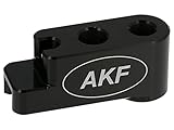  AKF AKF CNC Distanzstück, Bremsgegenhalter Nabe hinten, Schwarz eloxiert - für Simson S51, S50, SR50, Schwalbe KR51, SR4