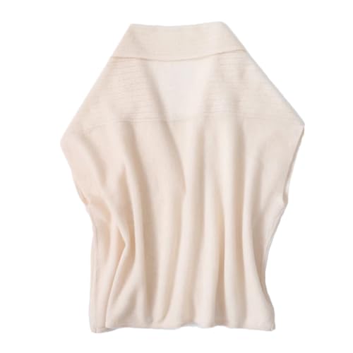 Wool Knitted Lightweight Cardigan Cape Loose Poncho Shawls Women Soft Warm Cashmere Dual-Use Vest Scarf Wraps