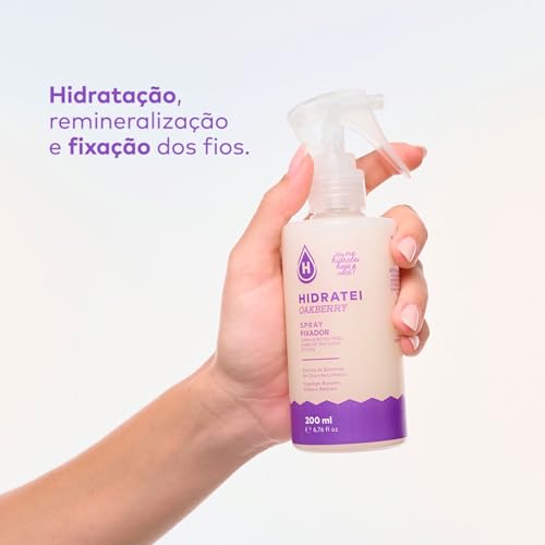 Spray Fixador Hidratei Oakberry 200ml Controla Fios Rebeldes