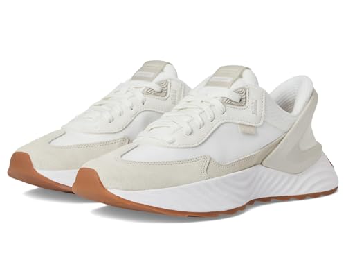 Kizik Monaco - Zapatos sin cordones para mujer: cómodos para todo el día para caminar, correr o uso casual, ponte y destaca con comodidad manos libres, Blanco/Moonbeam, 40 EU