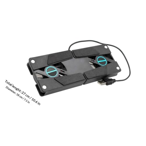 VILLCASE 2PCS Folding Laptop Cooling Pad con ventiladores duales miniatura 7
