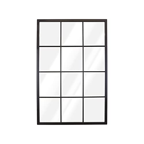 Select Mirrors Camden Miroir mural rectangulaire en métal Noir 60 x 90 cm
