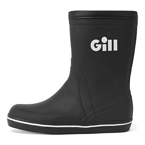 Gill Junior Short Cruising Boot - Non-Slip 100% Rubber - Sailing Boating Yachting