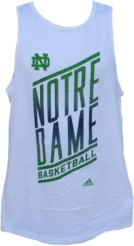 VF Notre Dame Fighting Irish Basketball Youth Tank Top Shirt - White (Notre Dame Fighting Irish, Medium 10/12)