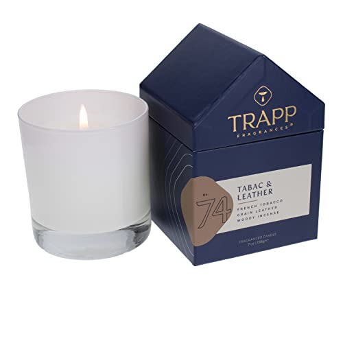 Trapp No. 74 Tabac & Leather 7 Oz. Candle In House Box #TOP1