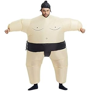 Echden Disfraz hinchable para Halloween de Sumo Blow Up, disfraz de cosplay, disfraz hinchable de lucha (adultos)