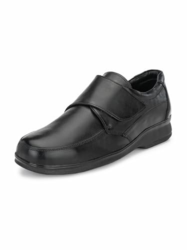 Image of Eego Italy Men's Genuine Leather Plus Size Formal Fastening Slip On Shoes