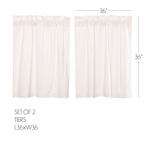 Vhcbrandssimplelifeflaxsolidcolorcottonlinenblendfarmhousekitchencurtainsrodpockethangingloops36x36tierpairantiquewhitelightcreme Urban Country Home Decor Vhc brands simple life flax solid color cotton linen blend farmhouse kitchen curtains rod pocket hanging loops 36×36 tier pair antique white light creme urban country home decor