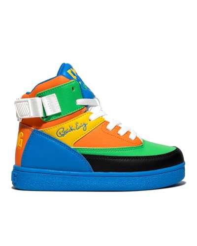 Ewing Patrick Athletics Kids PRE-School 33 HI Orion Multicolor - Retro-Inspired Sneakers with Hybrid Design; Size 11