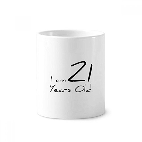 Tasse 350 ml I AM 21 ans pour le café du matin et bureau étudiant