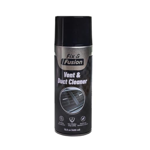 FIX & FUSION A/C Vent and Duct Cleaner | Foaming Spray for Car Air Conditioner | Freshens & Cleans Dust Build-Up | Fast, No-Rinse Formula | Automotive HVAC Refresher & Detailer