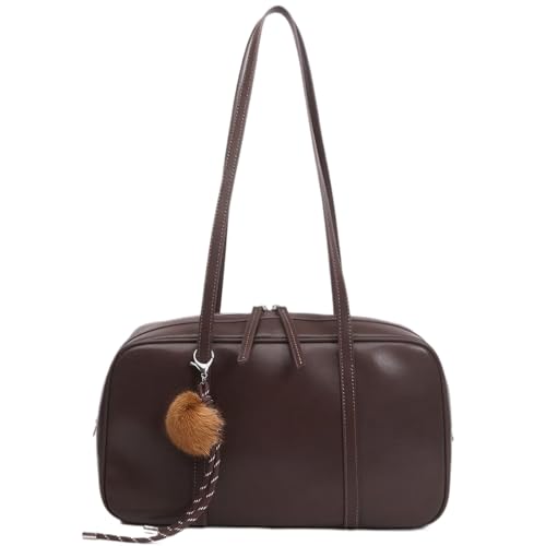 Genuine Leather Women's Handbag - Stylish Shoulder Bag and Versatile Multiple Compartments, large capacity