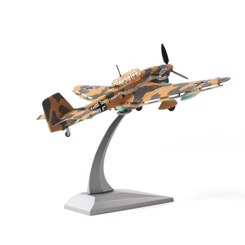 NUOTIE Junkers Ju 87 Stuka 1/72 Metal Dive Bomber Model German WWII Military Diecast Ground Attack Aircraft Model Prebuilt Kits with Display Stand for Collection or Gift… - Image 4