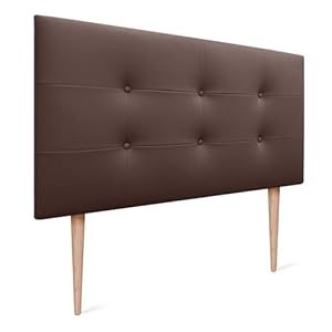 Dhome Capitone Kopfteil Kunstleder Schokolade 110