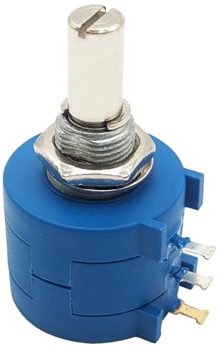 2W Multiturn Potentiometer, 10K? Resistance, 10 Turns, Panel Mount