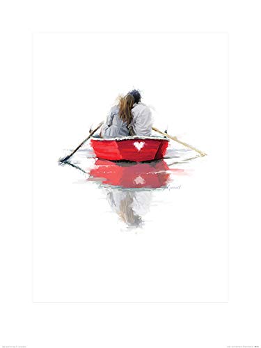 The Art Group Richard Macneil (Couple in a Boat) -Art Print 60 x 80cm, Paper, Multicoloured, 60 x 80 x 1.3 cm
