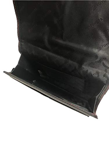toyota genuine leather rfid protected unisex adults car owner39s wallet portfolio black minimalist embossed zipper closure 9x75x05 inches